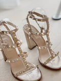 Rockstud Leather Sandals