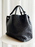 Vintage Intrecciato Leather Shoulder Bag