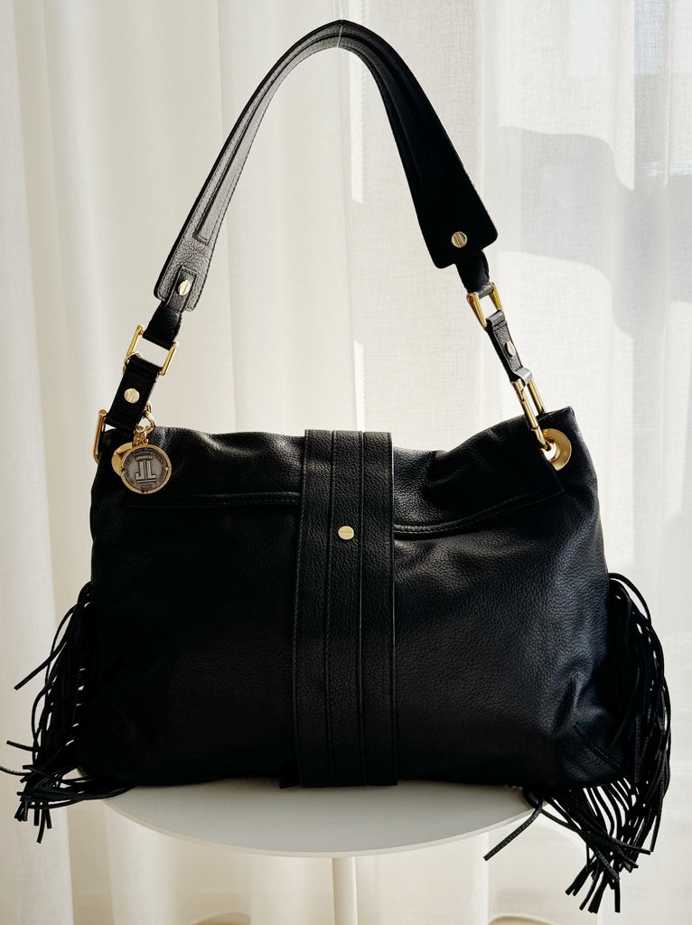 Leather Fringe Shoulder Bag