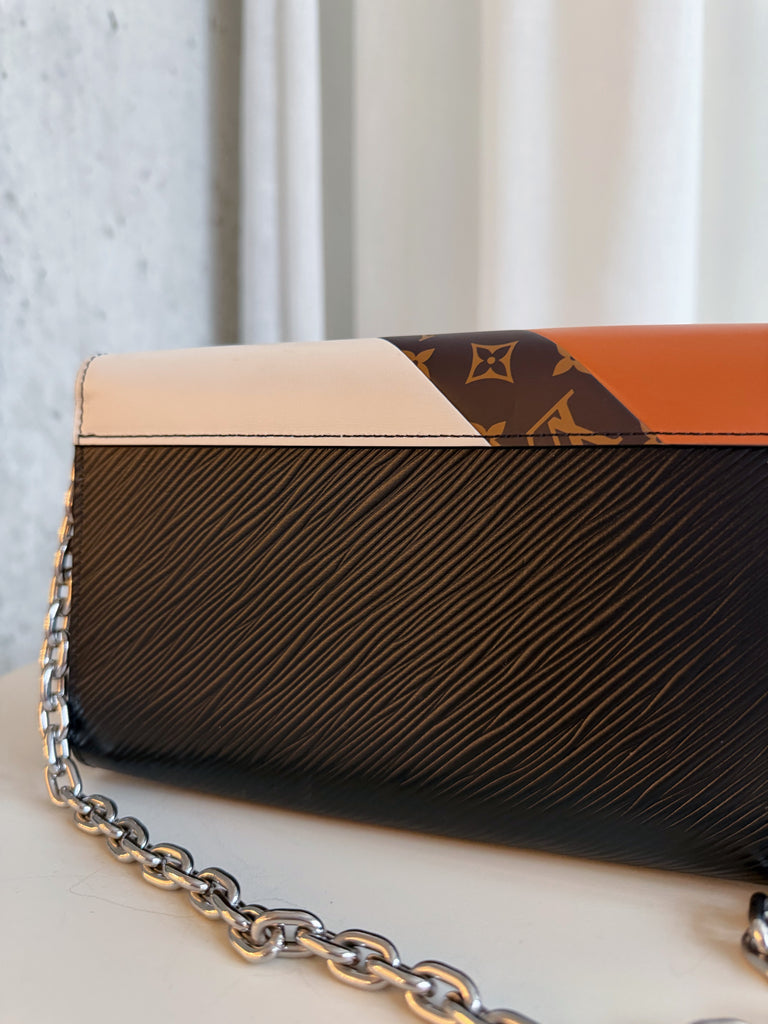 Epi and Monogram Leather Twist Lock Wallet On Chain