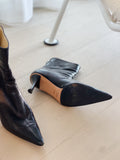 Pointed Leather Booties