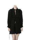 Silk Long Sleeve Romper