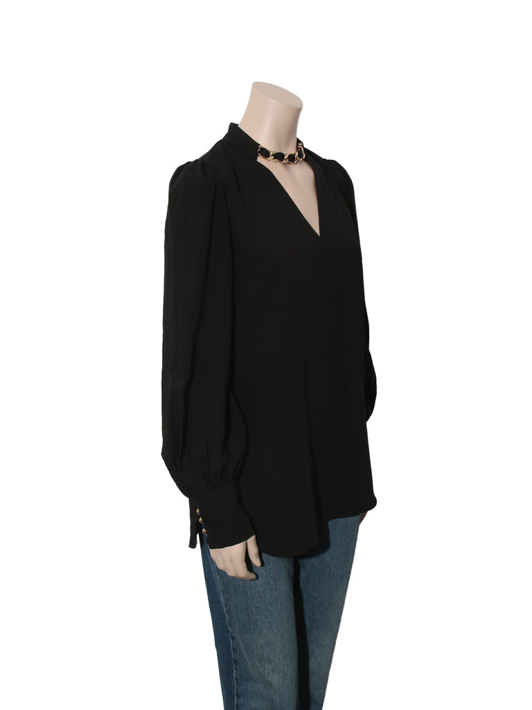 Chain Detail Long Sleeve Top