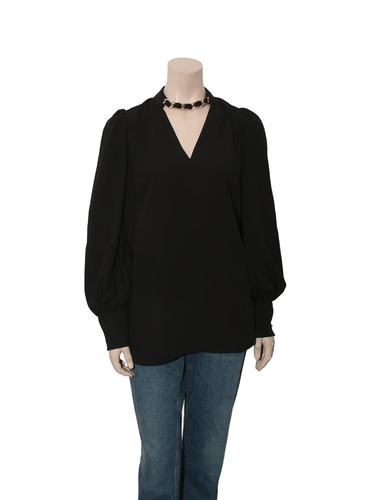 Chain Detail Long Sleeve Top