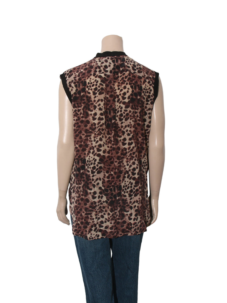 Sleeveless Button Down Top