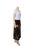 Pleated Floral Print Skirt