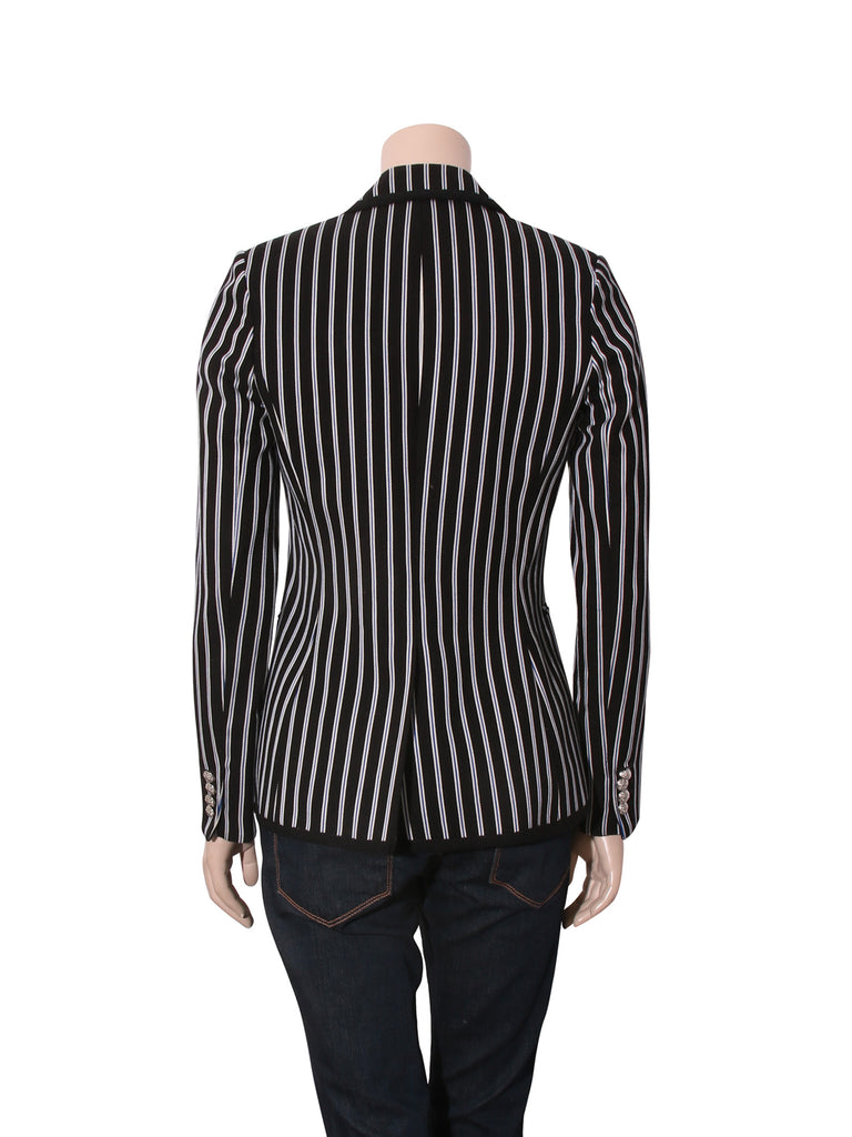 Striped Cotton Blazer
