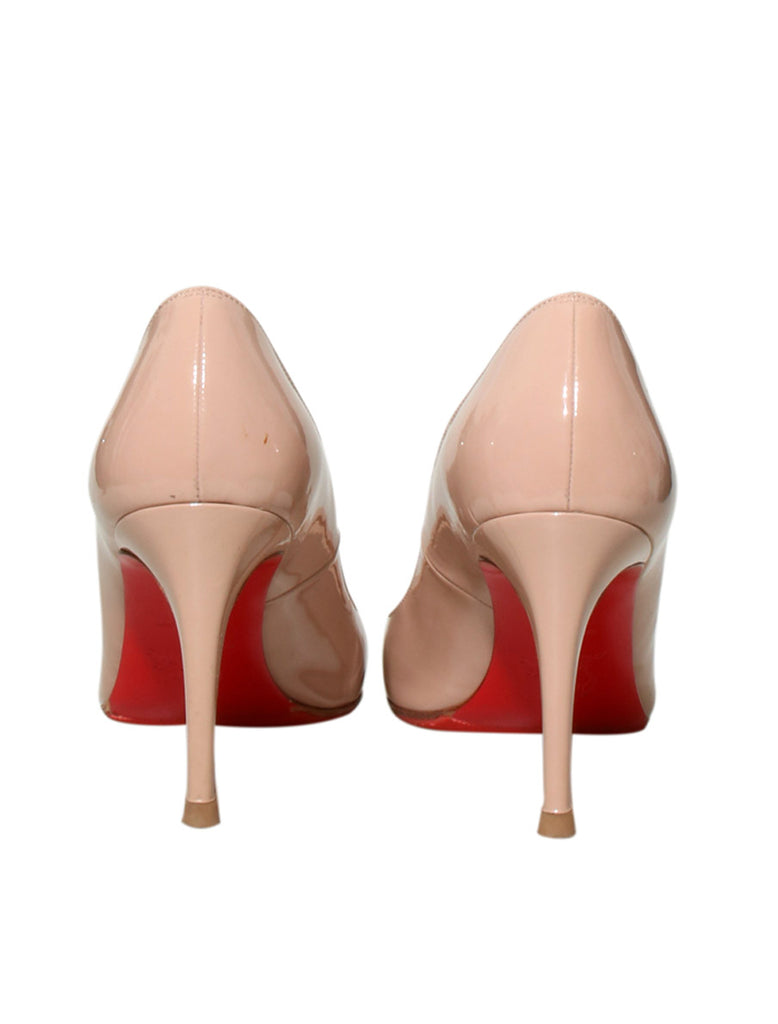 Round Toe Patent Leather Pumps