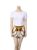 Silk Printed Shorts