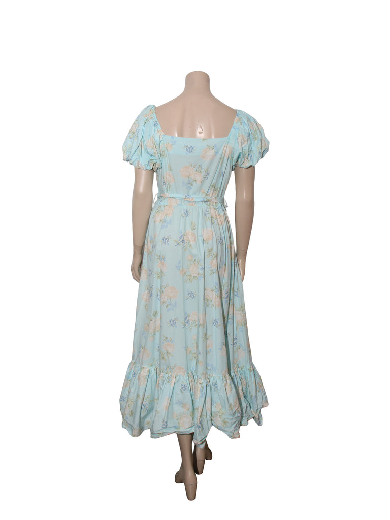 Floral Estelle Puff Sleeve Maxi Dress