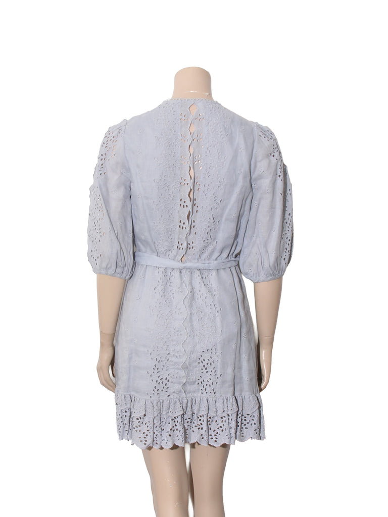 Eyelet Mini Dress