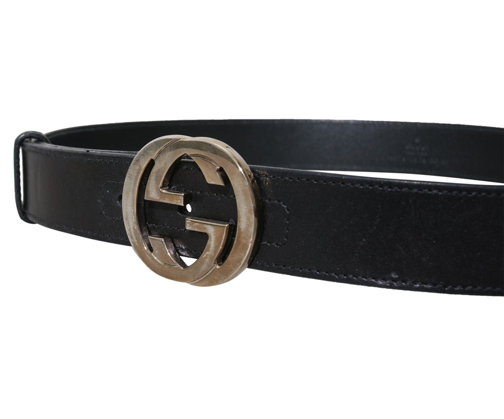 Leather GG Belt