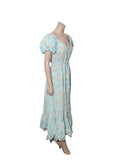 Floral Estelle Puff Sleeve Maxi Dress