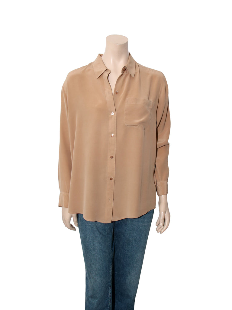 Silk Button Down Shirt