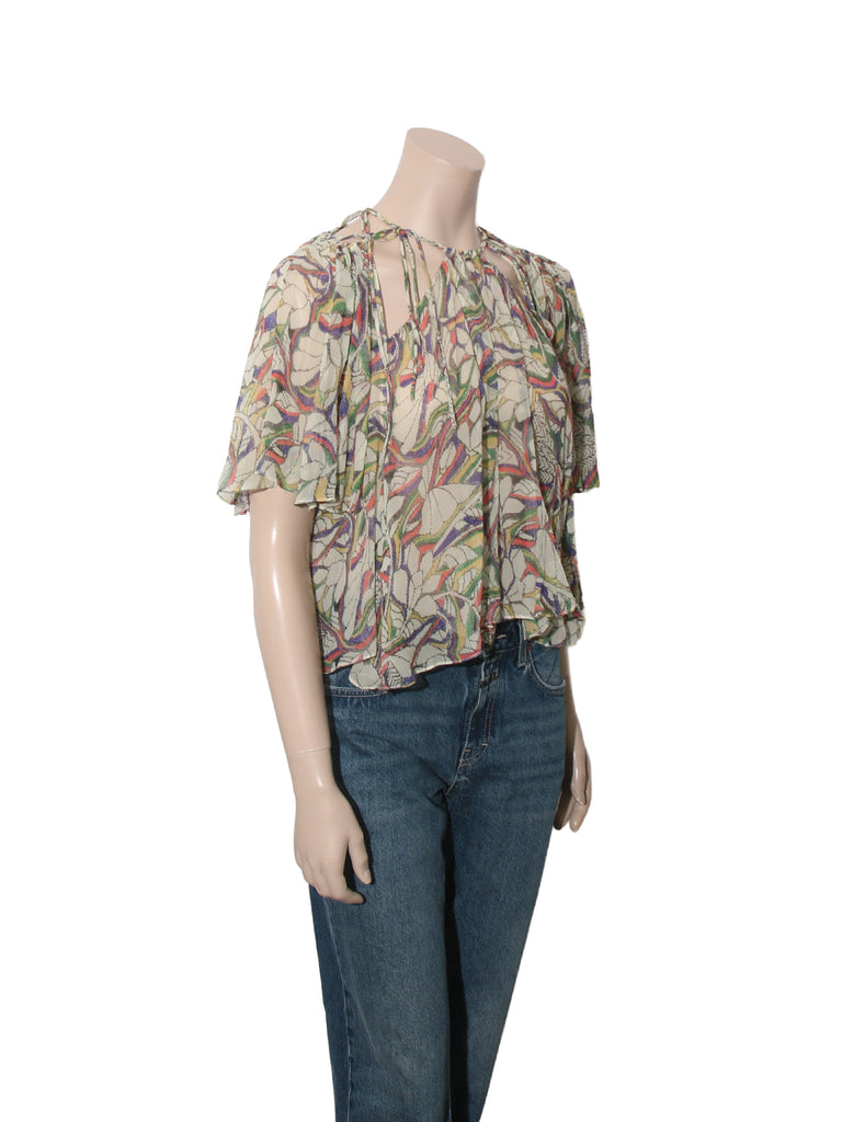 Printed Silk Top
