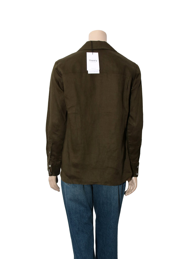 Linen Button Down Notch Shirt