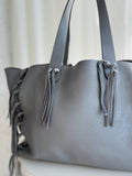 Leather Fringe Tote