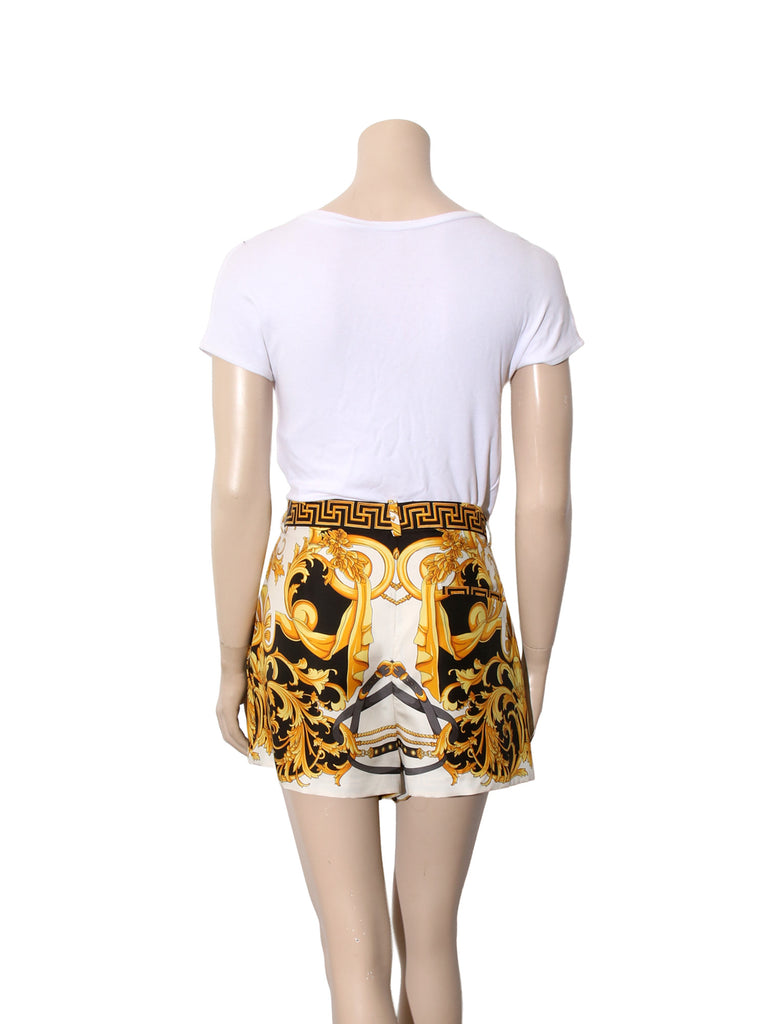 Silk Printed Shorts