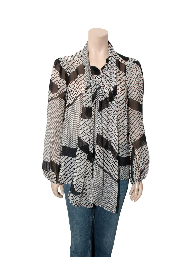 Silk Printed Button Down Shirt