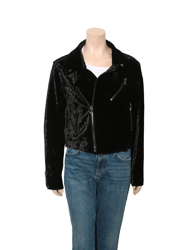 Velvet Biker Jacket