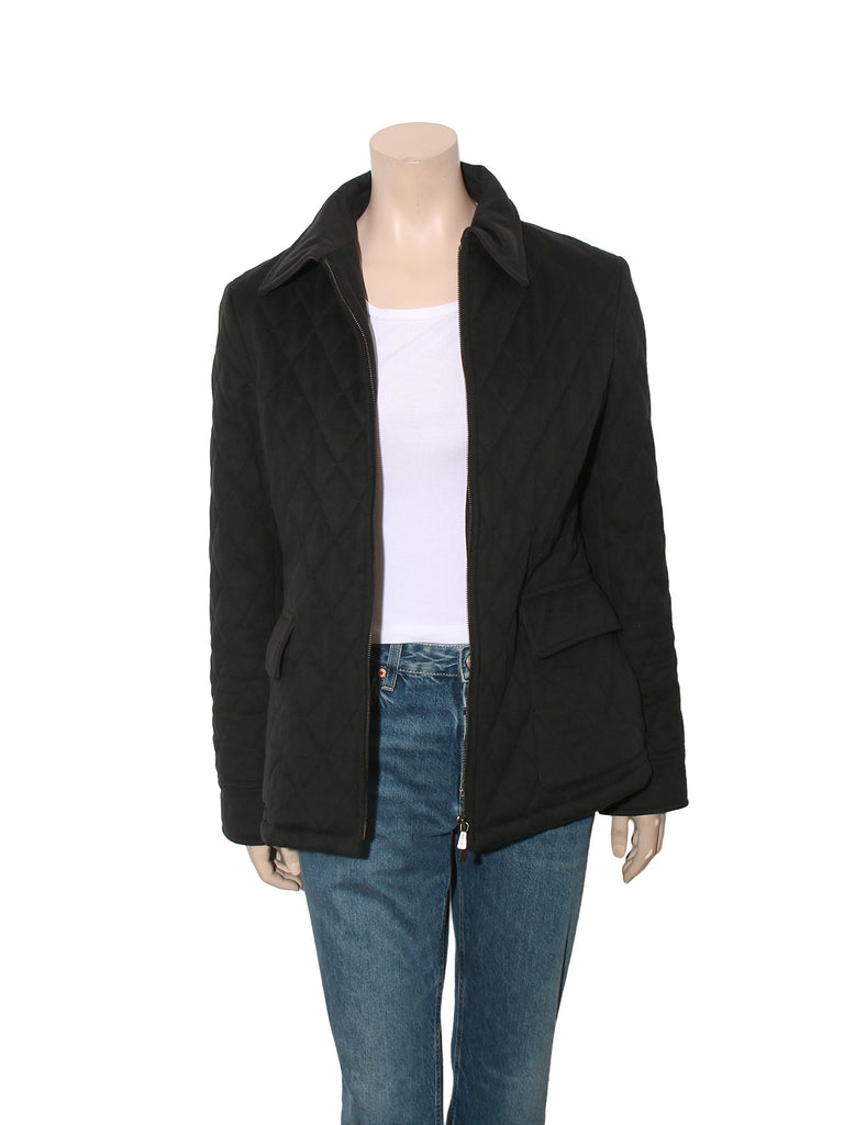 Quilted Cashmere Coat