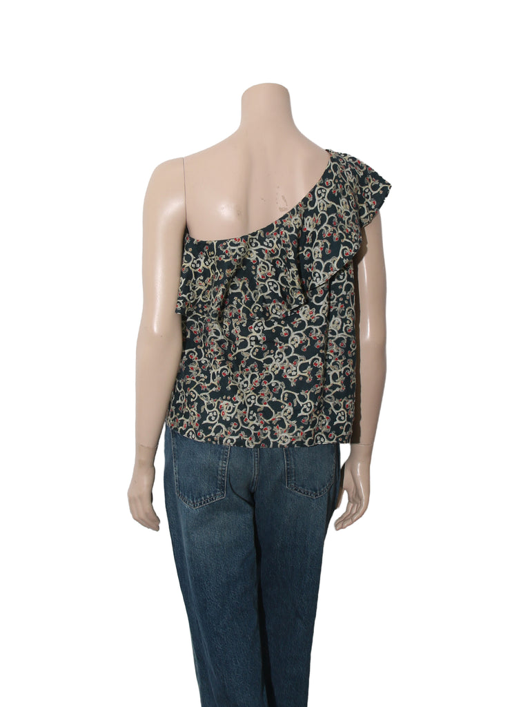 One Sleeve Printed Top