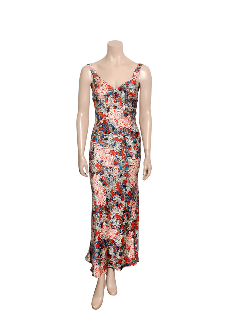 Floral Silk Dress