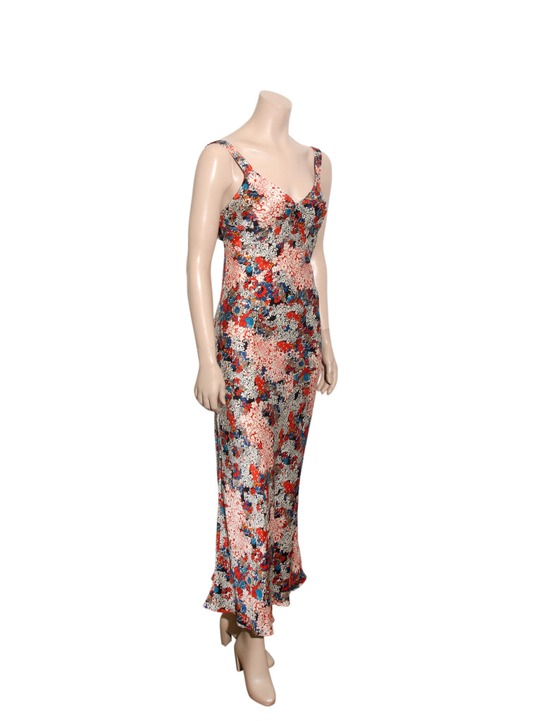 Floral Silk Dress
