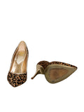 Leopard Print Ponyhair Pumps