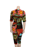 Printed Silk Jumpsuit