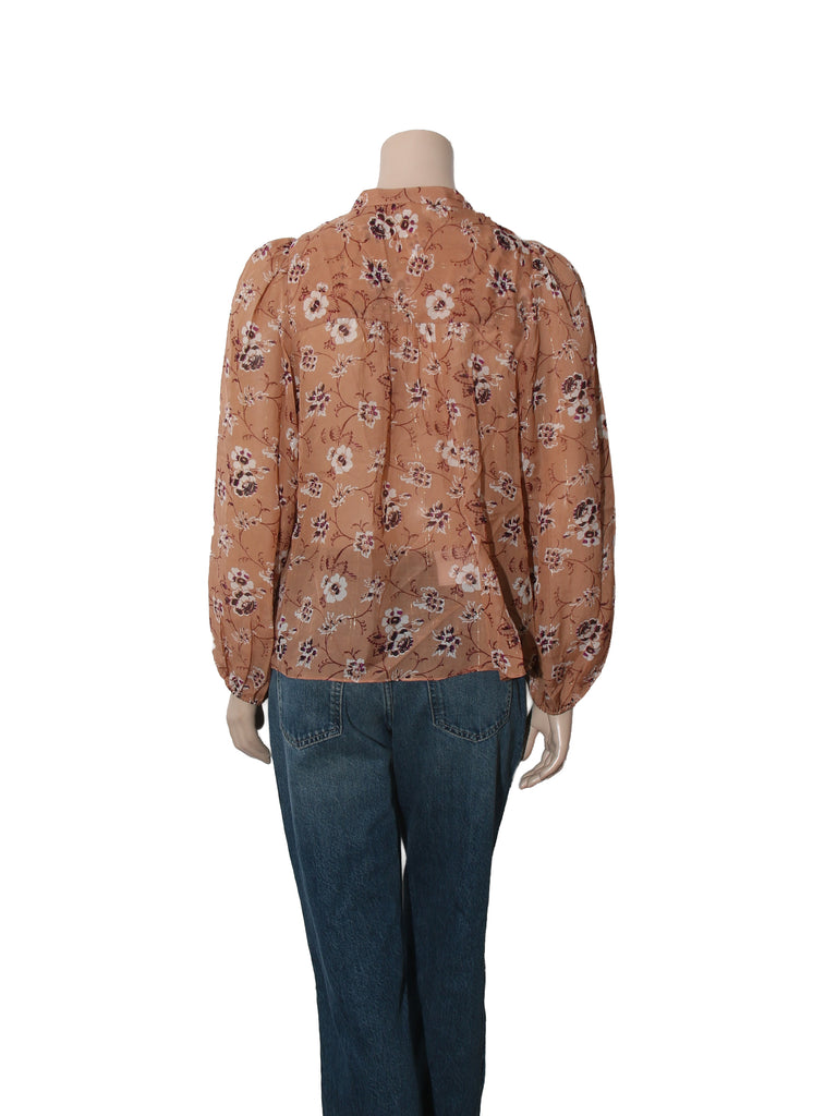 Floral Print Silk Top