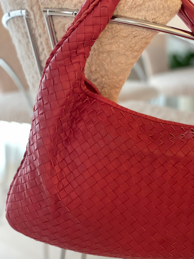 Vintage Intrecciato Leather Hobo