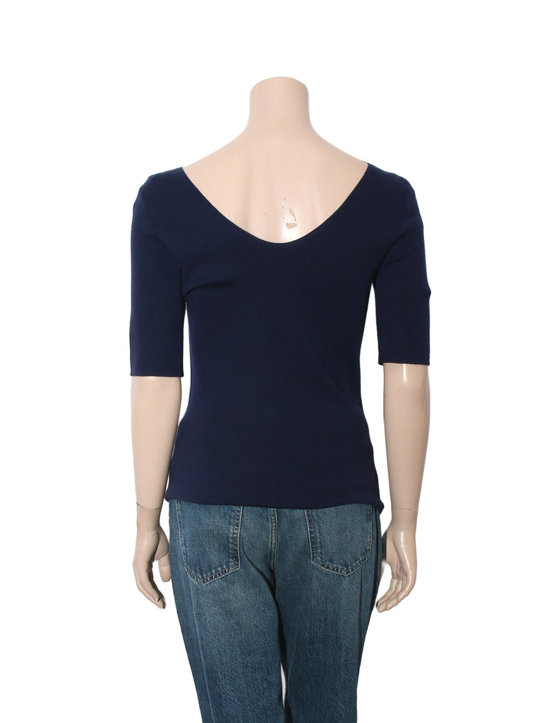 Cashmere Scoop Neck Top