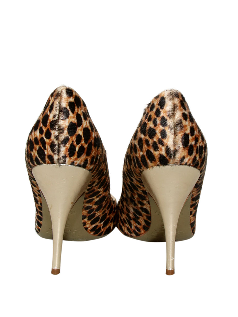 Leopard Print Ponyhair Pumps