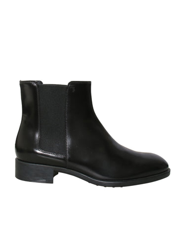 Leather Cone Heel Booties