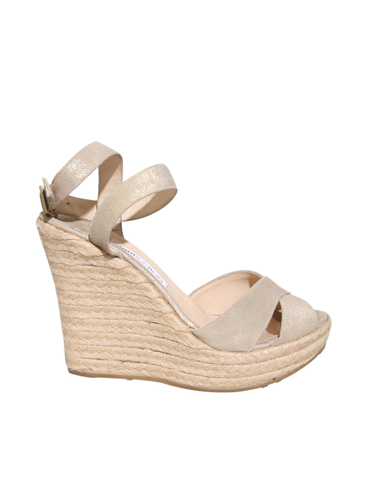 Straw Wedge Sandals