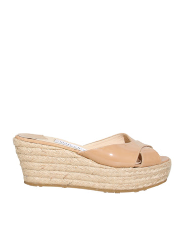 Straw Wedge Sandals