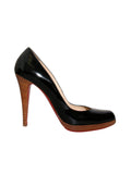 Patent Leather Round Toe Pumps