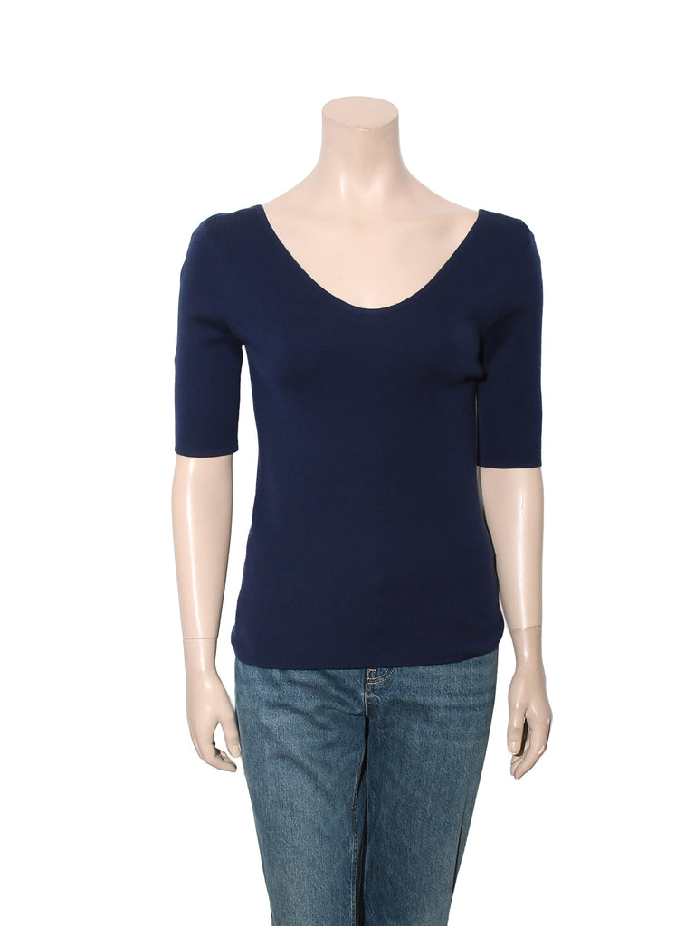 Cashmere Scoop Neck Top