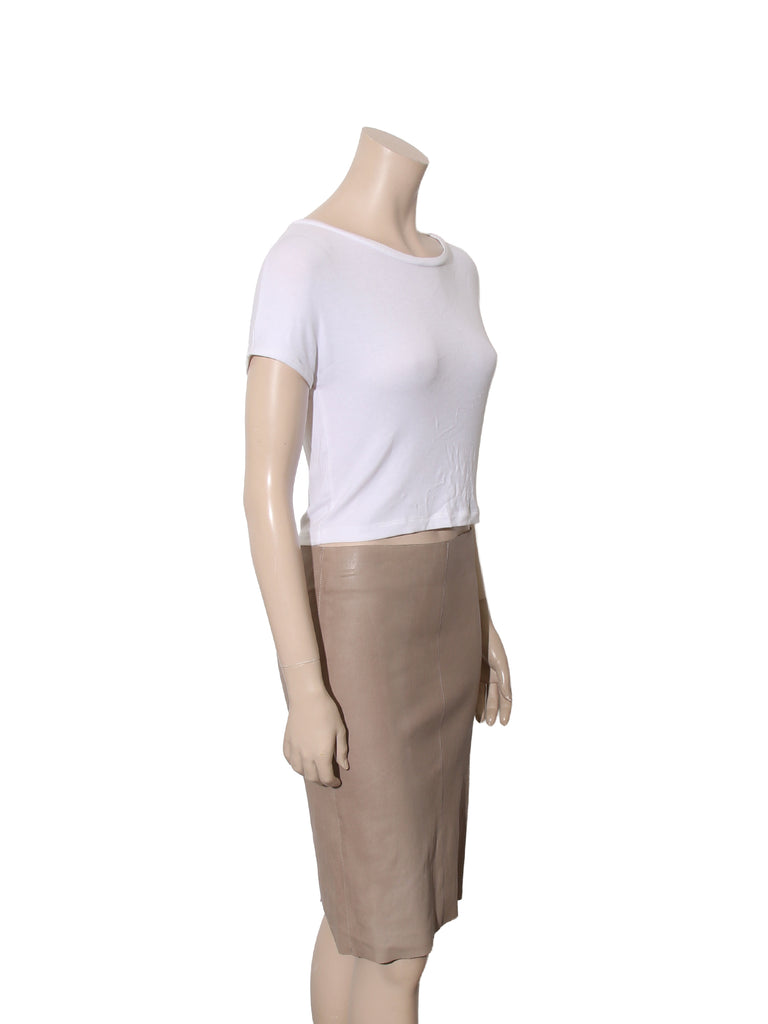 Chantal Leather Skirt