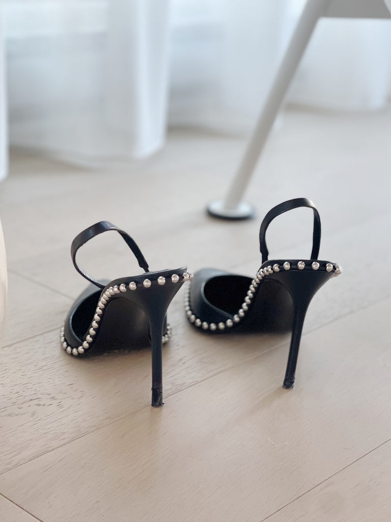 Rina Studded Slingback Pumps