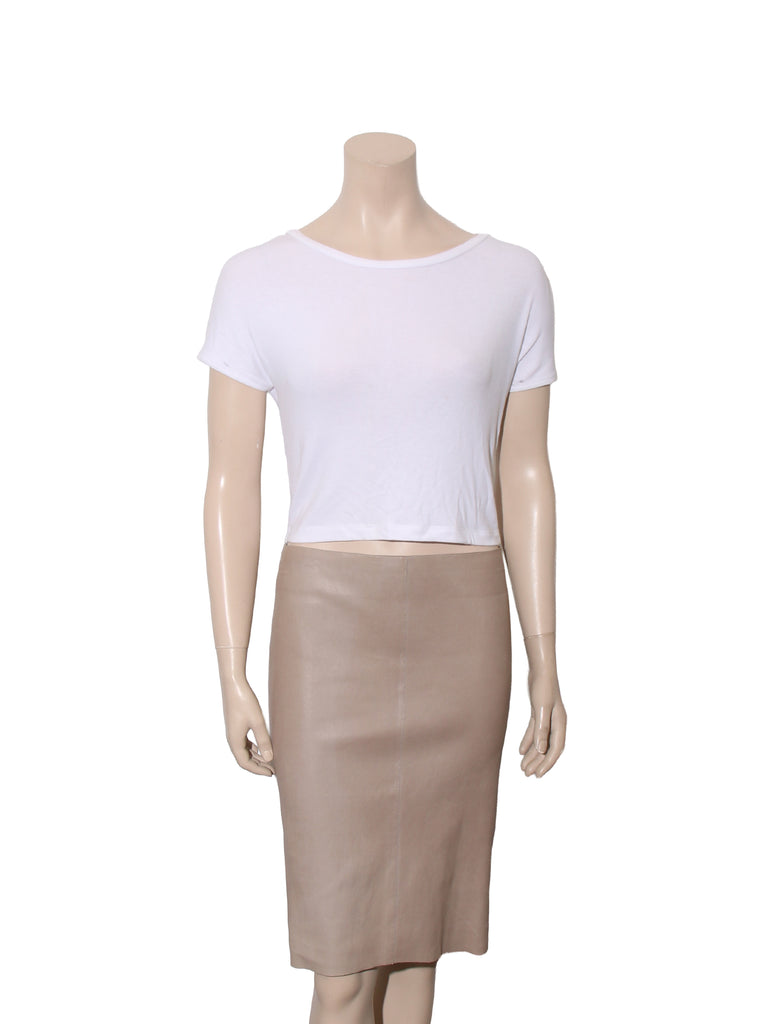 Chantal Leather Skirt