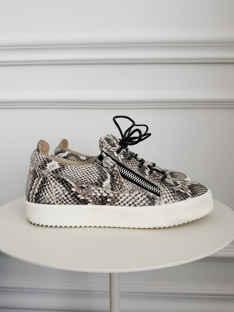 Snake Print Sneakers
