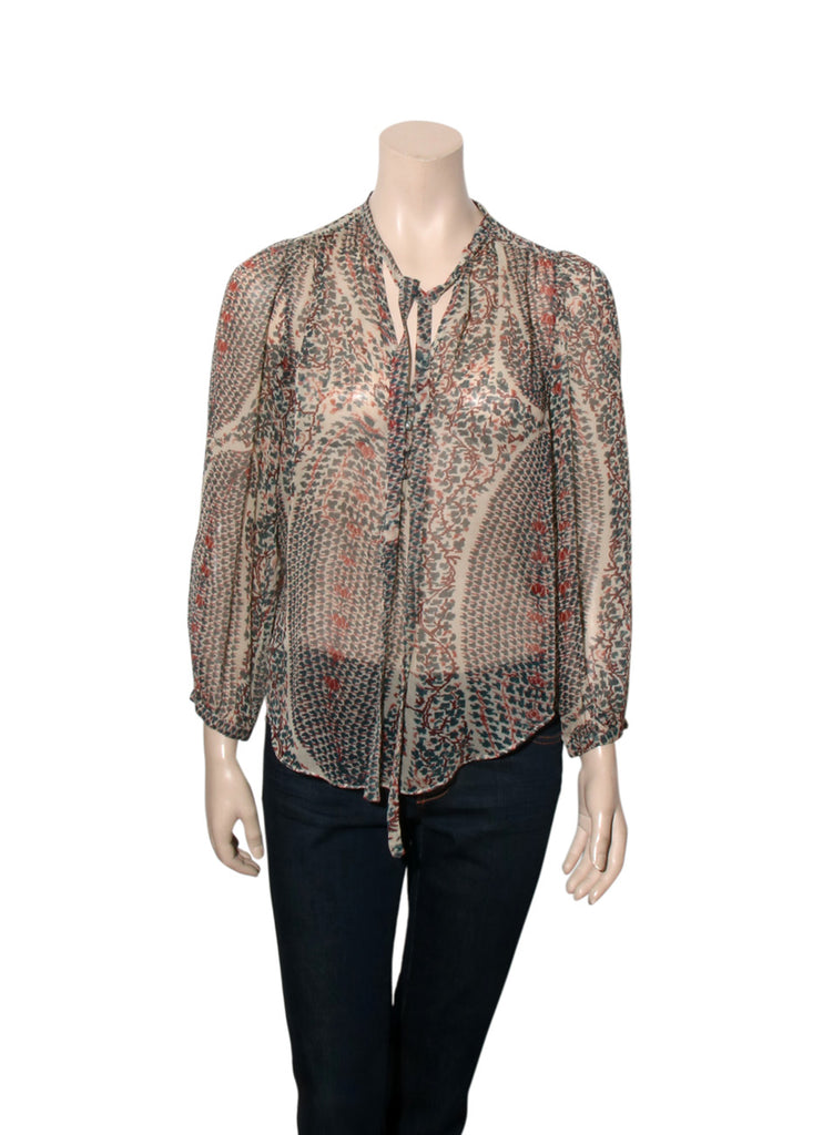 Printed Silk Blouse