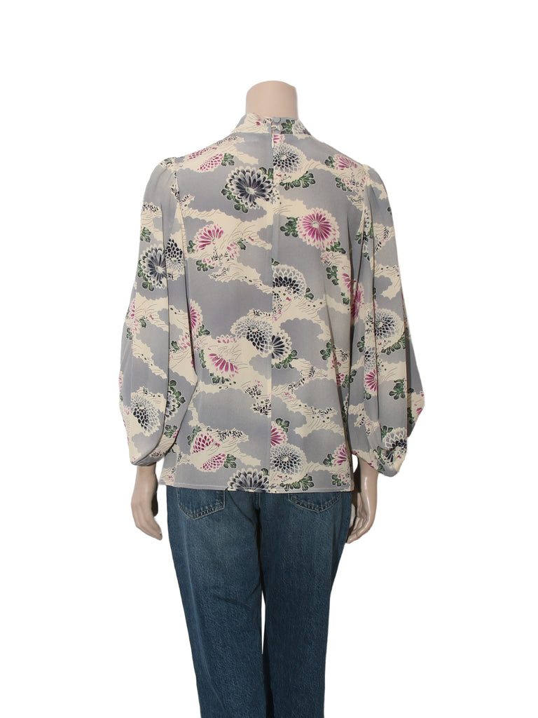 Printed Silk Top