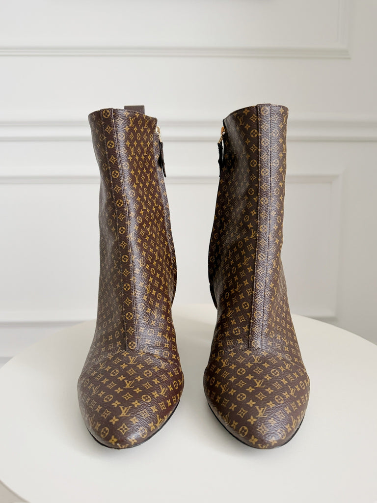 LV Monogram Silhouette Ankle Boots