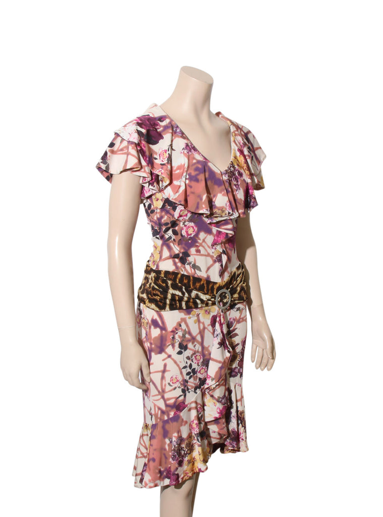 Printed Ruffle Dress