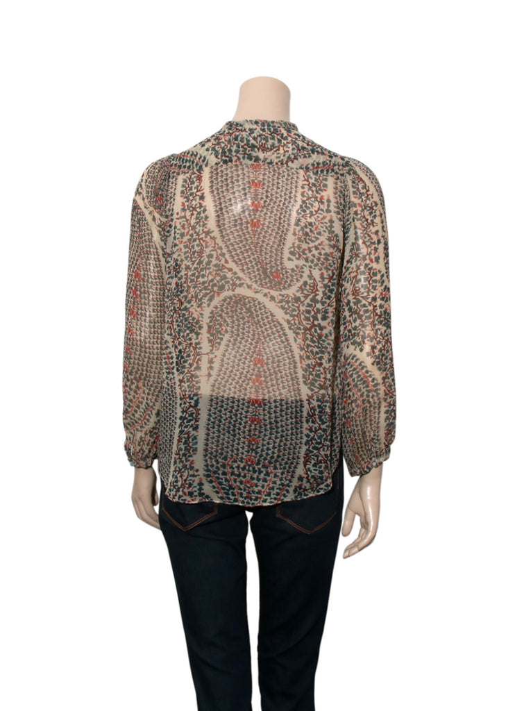 Printed Silk Blouse