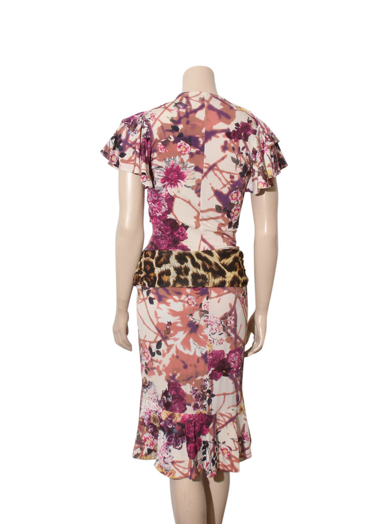 Printed Ruffle Dress