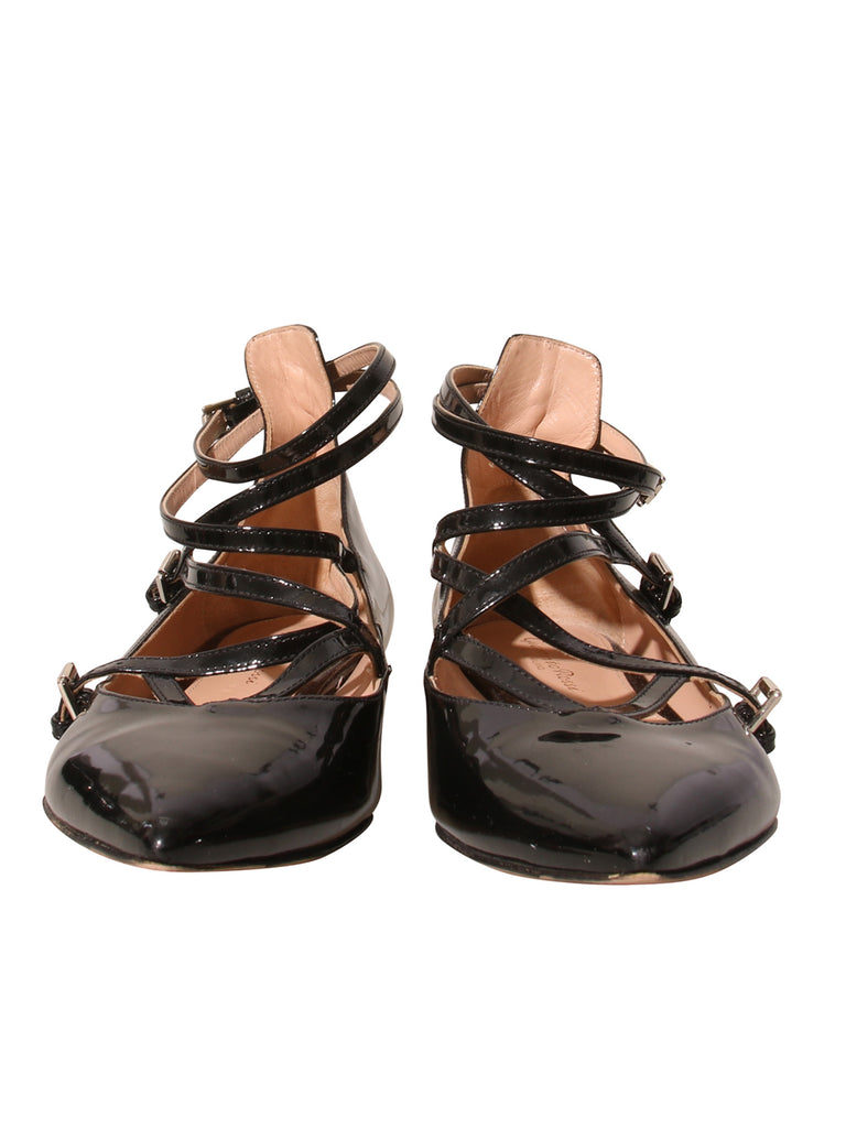 Pointed Patent Leather Flats
